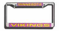 Minnesota Vikings Laser Cut License Plate Frame