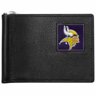 Minnesota Vikings Leather Bill Clip Wallet