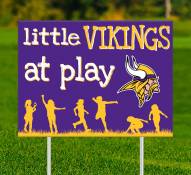 Minnesota Vikings Little Fans at Play 2-Sided Yard Sign