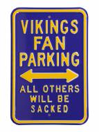 Minnesota Vikings NFL Authentic Parking Sign