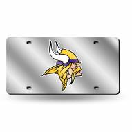 Minnesota Vikings NFL Silver Laser License Plate