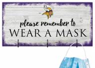 Minnesota Vikings Please Wear Your Mask Sign