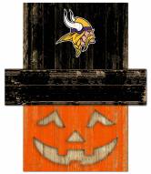 Minnesota Vikings Pumpkin Head Sign