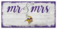 Minnesota Vikings Script Mr. & Mrs. Sign