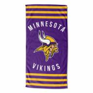 Minnesota Vikings Stripes Beach Towel