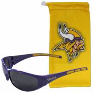 Minnesota Vikings Sunglasses and Bag Set