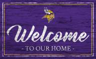 Minnesota Vikings Team Color Welcome Sign