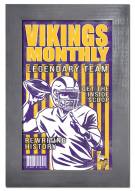 Minnesota Vikings Team Monthly 11" x 19" Framed Sign