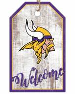 Minnesota Vikings Welcome Team Tag 11" x 19" Sign