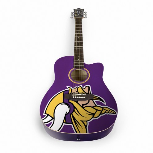 Minnesota Vikings Woodrow Acoustic Guitar