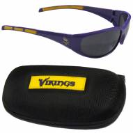 Minnesota Vikings Wrap Sunglasses and Case Set