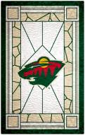 Minnesota Wild 11" x 19" Stained Glass Sign