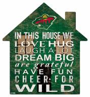 Minnesota Wild 12" House Sign