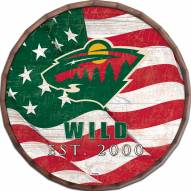 Minnesota Wild 16" Flag Barrel Top
