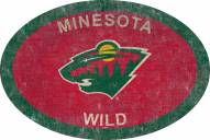 Minnesota Wild 46" Team Color Oval Sign