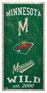 Minnesota Wild 6" x 12" Heritage Sign