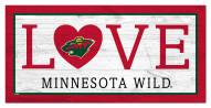 Minnesota Wild 6" x 12" Love Sign