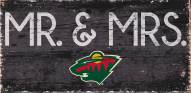 Minnesota Wild 6" x 12" Mr. & Mrs. Sign
