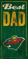 Minnesota Wild Best Dad Sign
