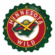 Minnesota Wild Bottle Cap Wall Clock