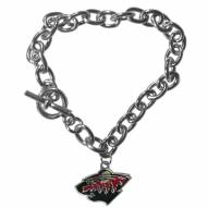 Minnesota Wild Charm Chain Bracelet
