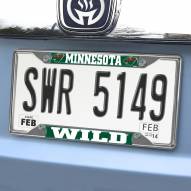 Minnesota Wild Chrome Metal License Plate Frame
