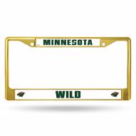 Minnesota Wild Colored Chrome License Plate Frame