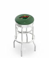 Minnesota Wild Double Ring Swivel Barstool with Ribbed Accent Ring