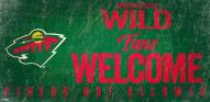 Minnesota Wild Fans Welcome Sign