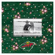 Minnesota Wild Floral 10" x 10" Picture Frame