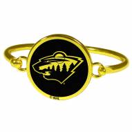 Minnesota Wild Gold Tone Bangle Bracelet
