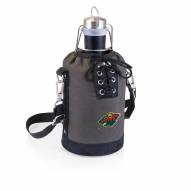 Minnesota Wild Insulated Growler Tote with 64 oz. Stainless Steel Growler