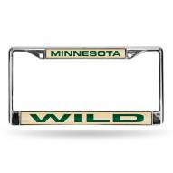 Minnesota Wild Laser Chrome License Plate Frame