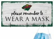 Minnesota Wild Please Wear Your Mask Sign