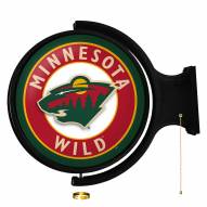 Minnesota Wild Round Rotating Lighted Wall Sign