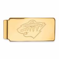 Minnesota Wild Sterling Silver Gold Plated Money Clip