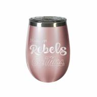 Mississippi Rebels 10 oz. Rose Gold Blush Wine Tumbler
