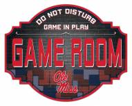 Mississippi Rebels 12" Game Room Tavern Sign