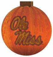 Mississippi Rebels 12" Halloween Pumpkin Sign