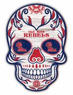 Mississippi Rebels 12" Sugar Skull Sign