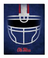 Mississippi Rebels 16" x 20" Ghost Helmet Canvas Print