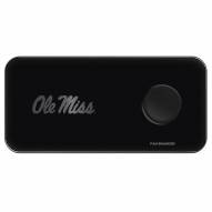 Mississippi Rebels 3 in 1 Glass Wireless Charge Pad