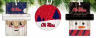 Mississippi Rebels 3-Pack Christmas Ornament Set