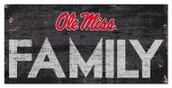 Mississippi Rebels 6" x 12" Family Sign