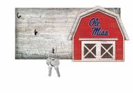 Mississippi Rebels 6" x 12" Team Barn Key Holder Sign