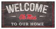Mississippi Rebels 6" x 12" Welcome Sign