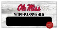 Mississippi Rebels 6" x 12" Wifi Password Sign