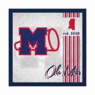 Mississippi Rebels Album 10" x 10" Sign