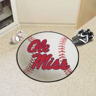 Mississippi Rebels Baseball Rug