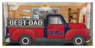 Mississippi Rebels Best Dad Truck 6" x 12" Sign